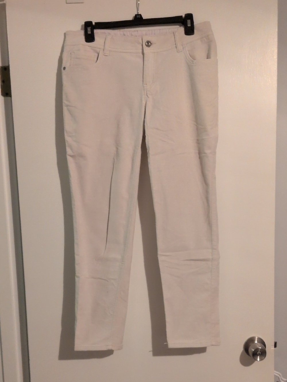Women's White Slim-Stretch Jeans
